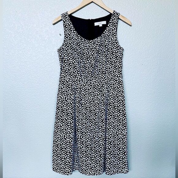 Ann Taylor LOFT Print Sleeveless Dress 2 - Picture 1 of 4